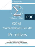 Exercices de Terminale Sur Les Primitives