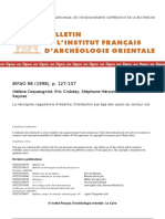 Bulletin de L'Institut Français D'Archéologie Orientale: BIFAO 98 (1998), P. 127-137