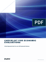 Checklist for Economic Evaluations