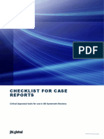 Checklist for Case Reports