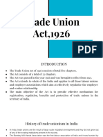 Final Trade Union Act, 1926