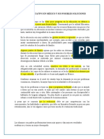 Problema Educativo en México y Sus Posibles Soluciones