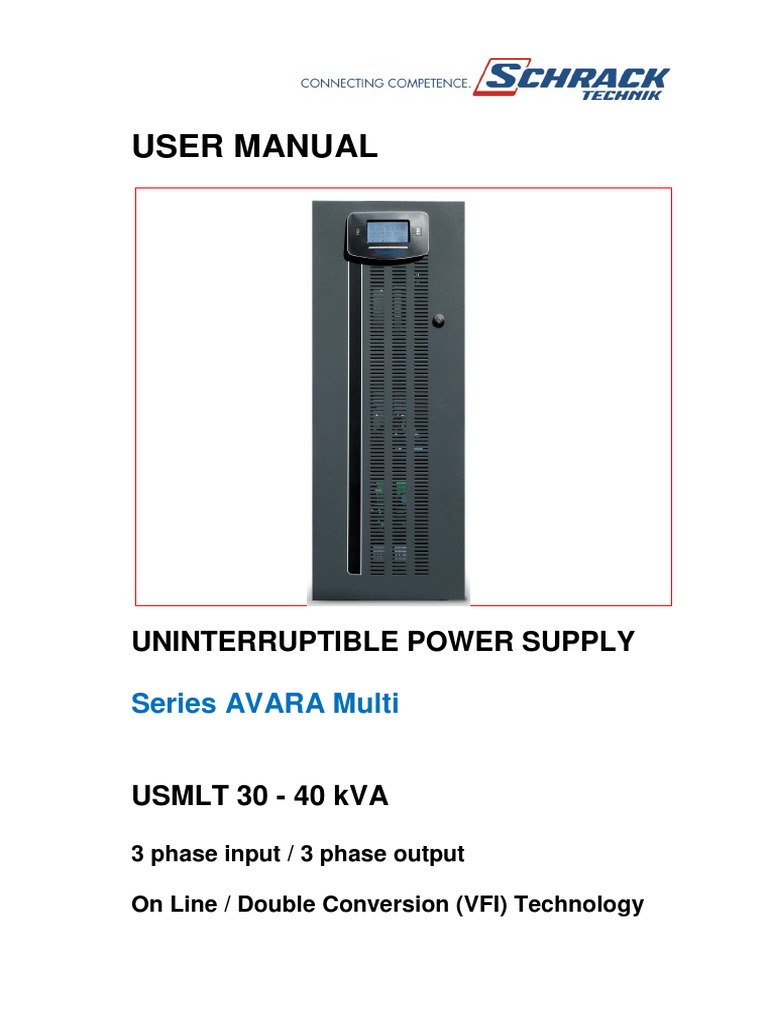 A Usml 30-40kva en | PDF | Power Supply | Fuse (Electrical)