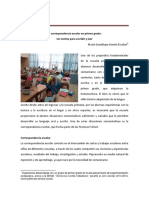 La Correspondencia Escolar en Primer Grado