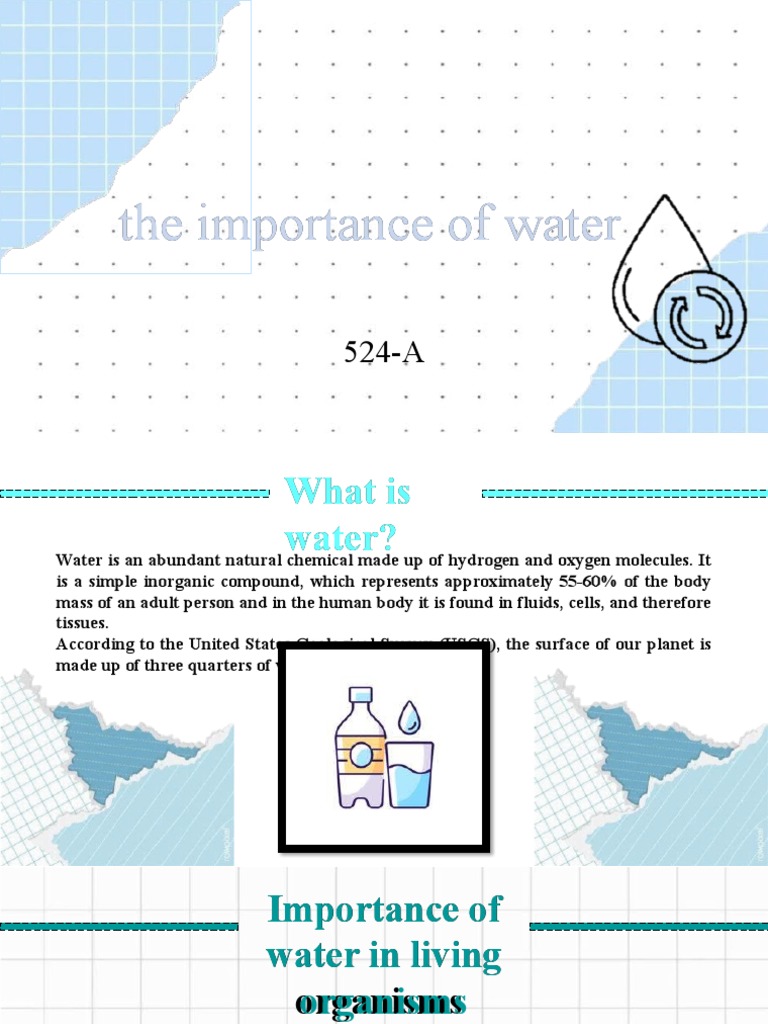 The Important of WaterPowerpoint PDF