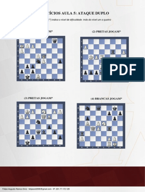 Miniaturas Xadrez Exercício, PDF, Aberturas (xadrez)