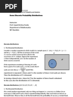 Discrete Distributions