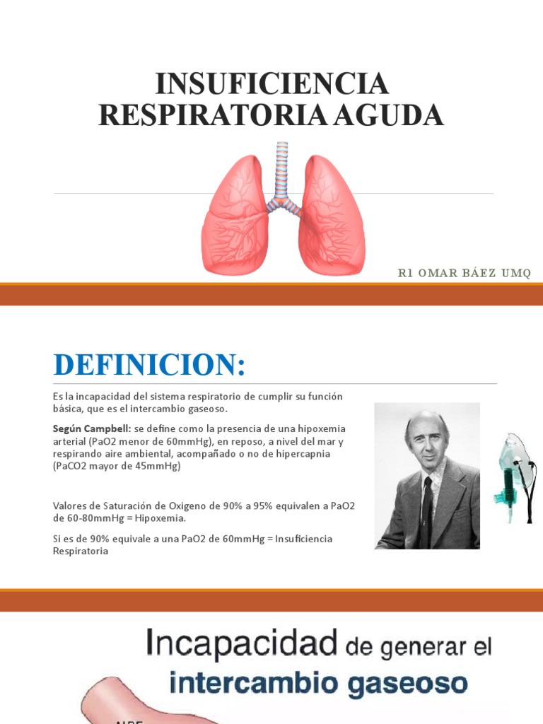 Insuficiencia Respiratoria Aguda PDF Sistema respiratorio Pulmón
