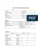 Pauta de Evaluación Deglución Informal