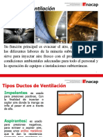 Ventilación Minera: Ductos y Funciones