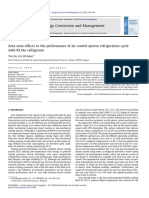 Area Ratio Effects To The Performance of Air-Cooled Ejector Refrigeration Cycle With R134a Refrigerant