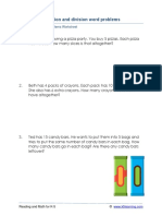 Grade 3 Mixed Multiplication and Division Word Problems A