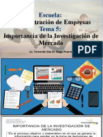 TEMA 5 Investigacion de Mercado