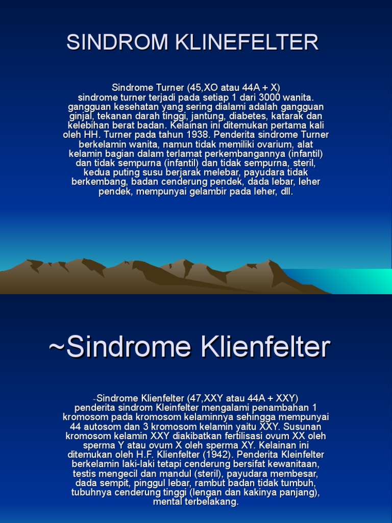 Sindrom Klinefelter | PDF