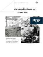 Hydroelectric Power from Evaporation: Two Case Studies