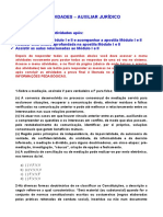 Atividades Auxiliar Jurídico Módulos I e II