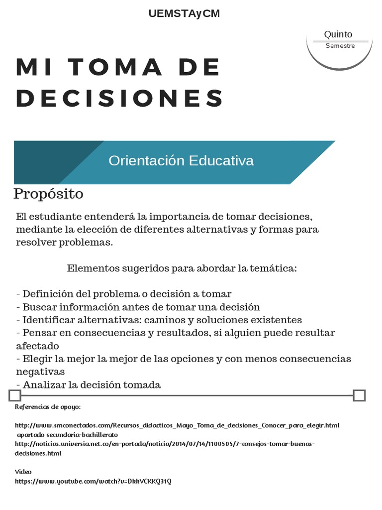 Estrategias para la Toma de Decisiones | PDF | Las emociones | Sicología