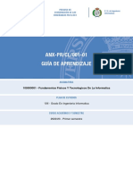 ANX-PR/CL/001-01 Guía de Aprendizaje: 105000001 - Fundamentos Fisicos Y Tecnologicos de La Informatica