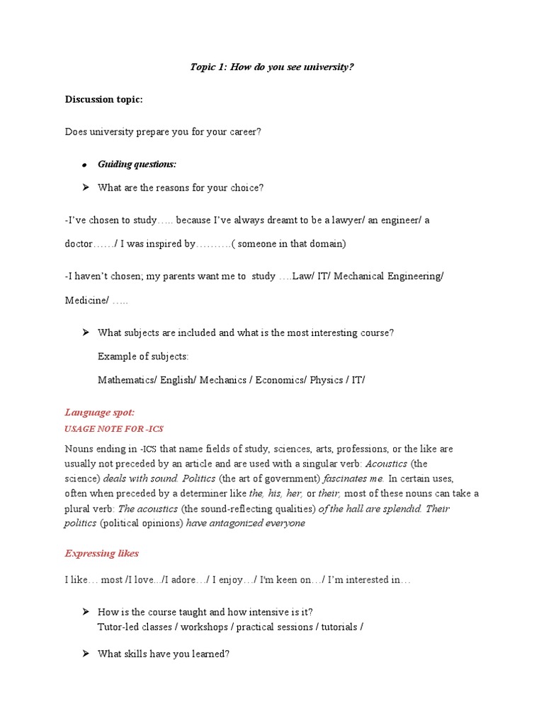 Topic 1 | PDF | Career & Growth