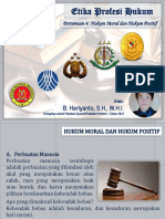 Etika Dan Profesi Hukum 4 Hukum Moral Dan Hukum Positif (Pak Hary) PDF