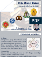 PPT Etika dan Profesi Hukum 2 ~ Etika, Moral, dan Akhlak (Pak Hary) - PDF