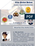 Etika Dan Profesi Hukum 1 Pengantar (Pak Hary) PDF