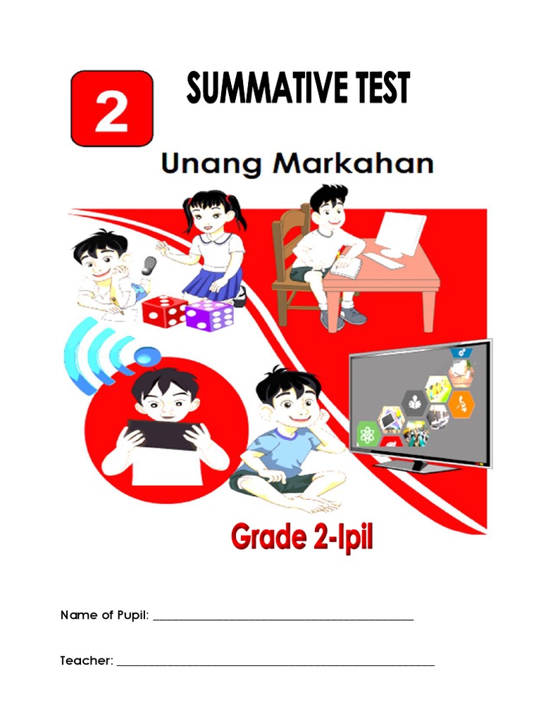 Summative Test for Grade 2 Students | PDF | Linguistics