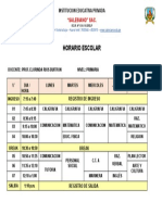 HORARIO ESCOLAR