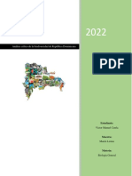 Análisis Crítico de La Biodiversidad de República Dominicana1