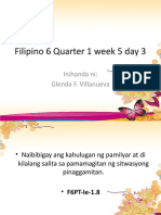 Filipino 6 Quarter 1 Week 5 Day 3