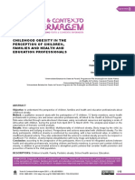 Childhood Obesity in The Perception of Children, Families and Health and Education Professionals