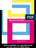 06 Analyzing Multimodal Interaction - A Methodological Framework