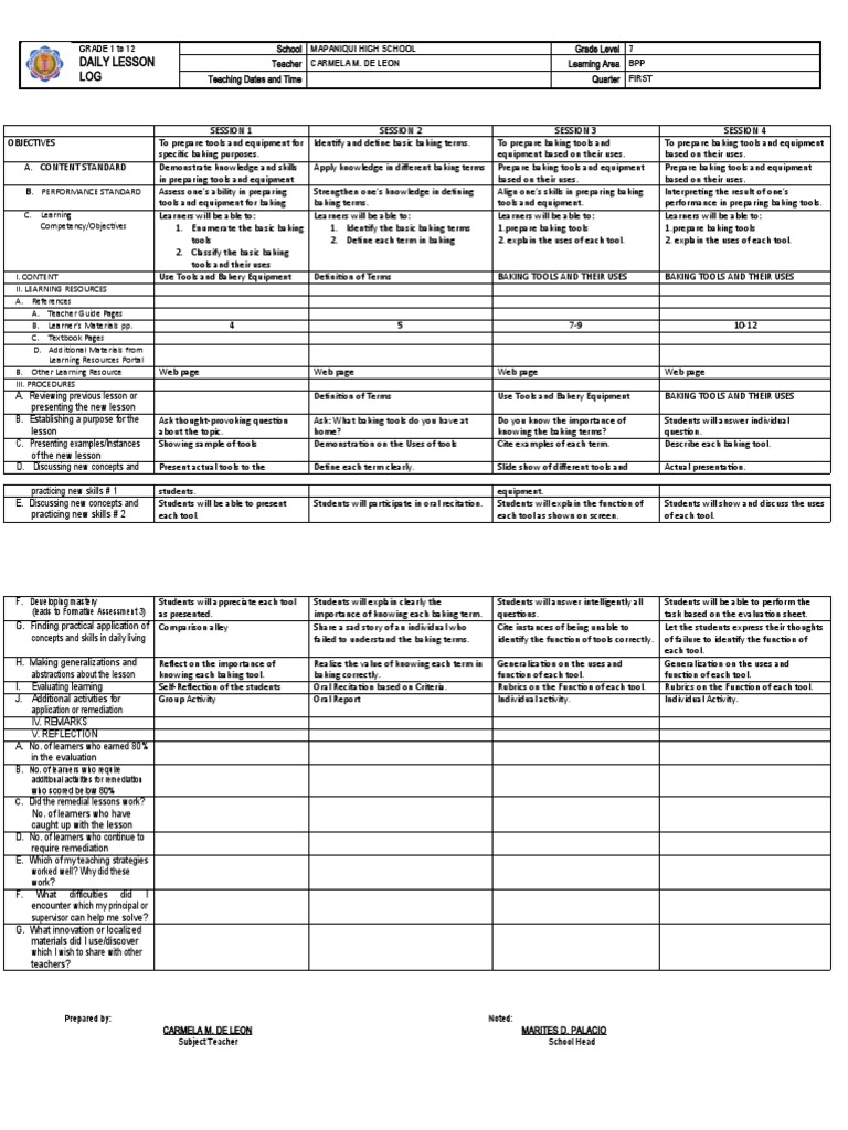 DLL Bread and Pastry g7 8 PDF Weight Measurement
