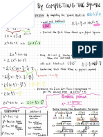 Rewrite by Completing The Square