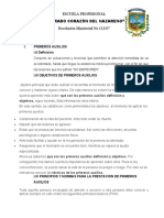 Informe Botiquin de Primeros Auxilios