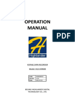 HLD-VDR600 Operation Manual