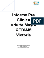 Informe Pre Clinica Adulto Mayor CEDIAM Victoria - Señora Irma