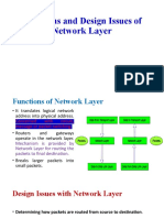 Functions and Design Issues of Network Layer
