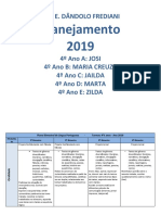 Planejamento 2019 - 4º Ano