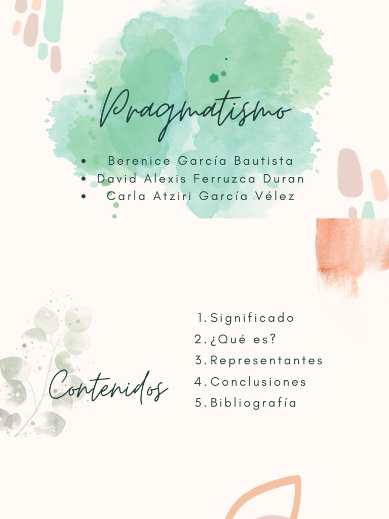 Filosofía del Pragmatismo: Claves y Representantes | PDF | Pragmatismo ...