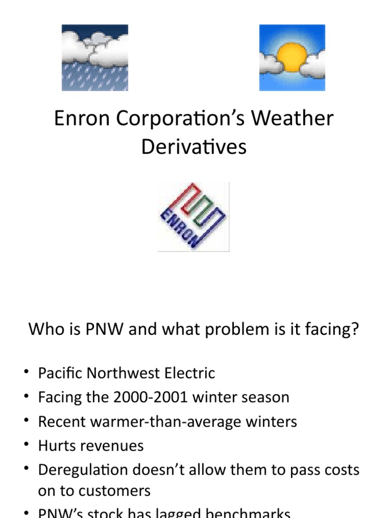 Enron Weather Derivatives | PDF | Black–Scholes Model | Financial Economics