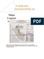 Mapa Que Presenta La Diversidad Lingüística Que Existe en El Perú