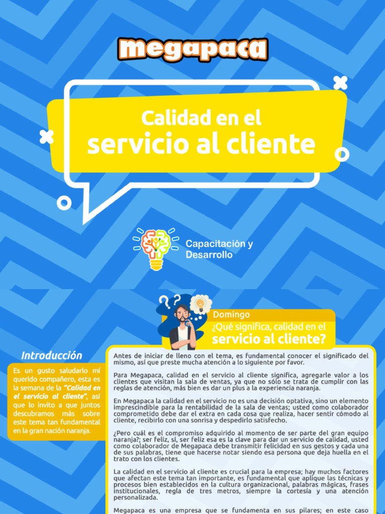 Calidad en El Servicio Al Cliente | PDF