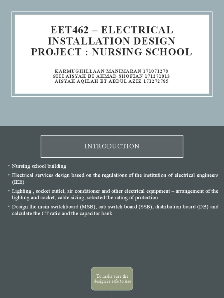 Eet 462 Electrical Design PDF Alternating Current Voltage