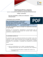 Guía de Actividades y Rúbrica de Evaluación - Unidad 2 - Fase 2 - Identificación