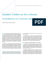 Estados Unidos en Los Ochenta, Su Incidencia en El Sistema Capitalista