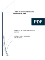 Análisis de casos de autorización de servicios de salud