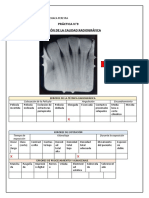 Evaluación radiográfica de la calidad de imágenes dentales