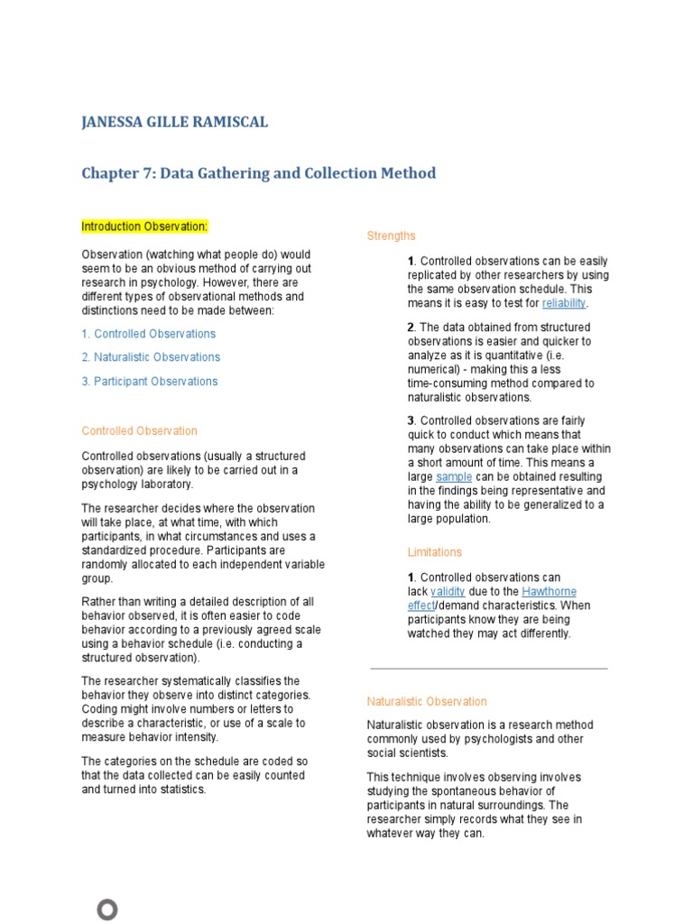 Study Guide 15 Introduction to Research Data Collection Methods PDF