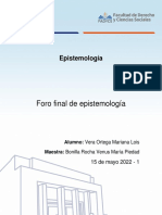 Importancia de Epistemología en La Psicología